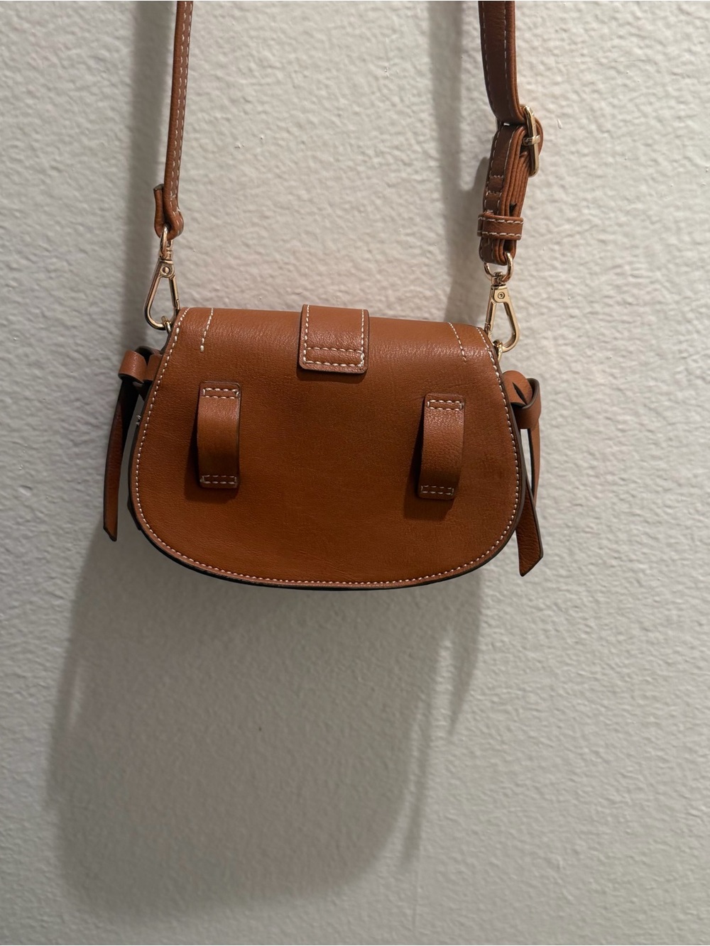 Rachel Zoe Saddle Crossbody Bag in Cognac - Picture 4 of 7